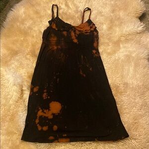 Old Navy Multicolored Asymmetrical Tie Front Knee-Length Dress